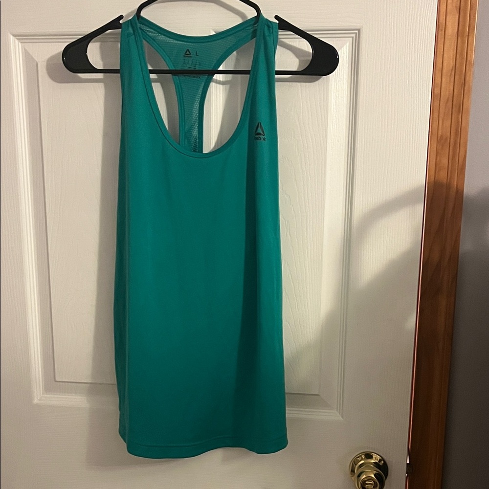 Reebok Green Racerback Tank Top